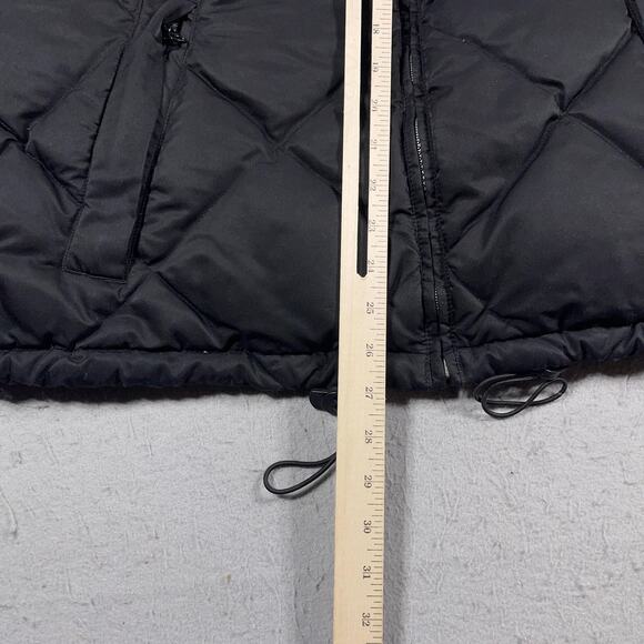 Eddie Bauer Jacket Womens‎ Medium Black Quilted Goose Down Puffer Winter Coat - Picture 5 of 8